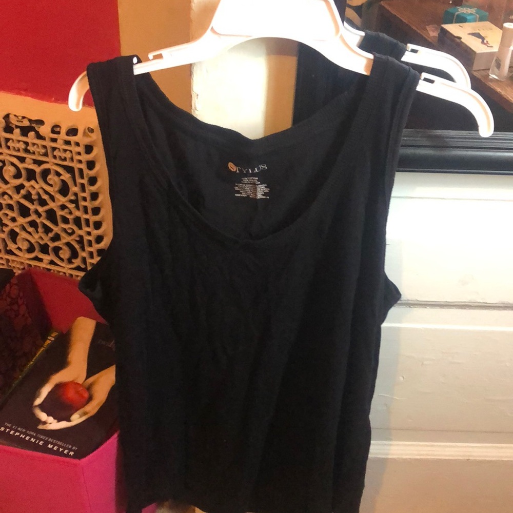 Black tank top